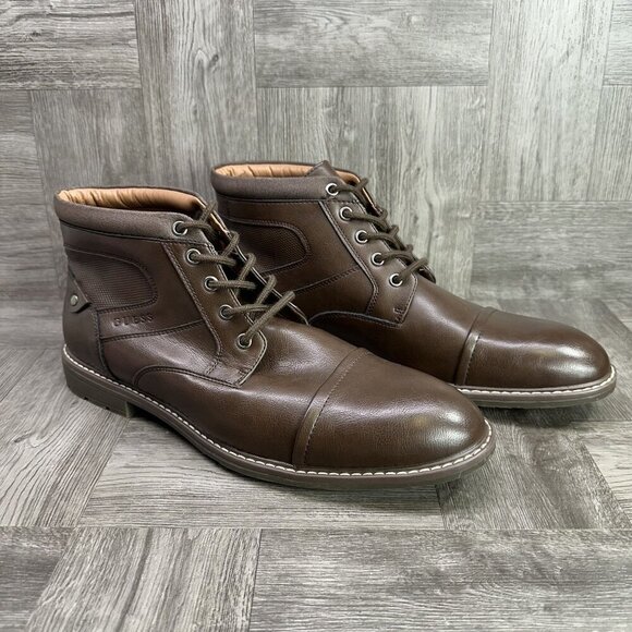 Guess GMDANE-R Men's size 12 Brown Leather Boots - Picture 6 of 9